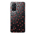 Manitoba Xiaomi Redmi Note 11 Pro/Note 12 Pro 4G ile Uyumlu Baskılı Yumuşak Silikon Şeffaf Telefon Kılıfı, Kalp Desen