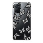 Manitoba Xiaomi Redmi Note 11 Pro/Note 12 Pro 4G ile Uyumlu Baskılı Yumuşak Silikon Şeffaf Telefon Kılıfı, Kelebek Deseni
