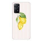 Manitoba Xiaomi Redmi Note 11 Pro/Note 12 Pro 4G ile Uyumlu Baskılı Yumuşak Silikon Şeffaf Telefon Kılıfı, Limon Desenli