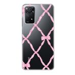 Manitoba Xiaomi Redmi Note 11 Pro/Note 12 Pro 4G ile Uyumlu Fiyonk Tasarımlı Baskılı Şeffaf Telefon Kılıfı