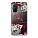Manitoba Xiaomi Redmi Note 11 Pro/Note 12 Pro 4G ile Uyumlu Im Just Girl Tasarımlı Baskılı Şeffaf Telefon Kılıfı