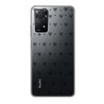 Manitoba Xiaomi Redmi Note 11 Pro/Note 12 Pro 4G ile Uyumlu Kurdele Tasarımlı Baskılı Şeffaf Telefon Kılıfı