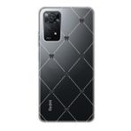 Manitoba Xiaomi Redmi Note 11 Pro/Note 12 Pro 4G ile Uyumlu Kurdeleler Tasarımlı Baskılı Şeffaf Telefon Kılıfı