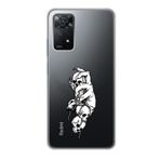 Manitoba Xiaomi Redmi Note 11 Pro/Note 12 Pro 4G ile Uyumlu Kuru Kafa Tasarımlı Baskılı Şeffaf Telefon Kılıfı