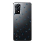 Manitoba Xiaomi Redmi Note 11 Pro/Note 12 Pro 4G ile Uyumlu Mavi Kirazlar Tasarımlı Baskılı Şeffaf Telefon Kılıfı