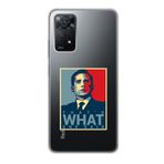 Manitoba Xiaomi Redmi Note 11 Pro/Note 12 Pro 4G ile Uyumlu Michael Scott Tasarımlı Baskılı Şeffaf Telefon Kılıfı