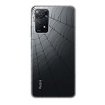 Manitoba Xiaomi Redmi Note 11 Pro/Note 12 Pro 4G ile Uyumlu Örümcek Ağı Tasarımlı Baskılı Şeffaf Telefon Kılıfı, Silikon
