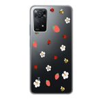 Manitoba Xiaomi Redmi Note 11 Pro/Note 12 Pro 4G ile Uyumlu Papatya Arı Tasarımlı Baskılı Şeffaf Telefon Kılıfı