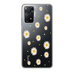 Manitoba Xiaomi Redmi Note 11 Pro/Note 12 Pro 4G ile Uyumlu Papatya Tasarımlı Baskılı Şeffaf Telefon Kılıfı
