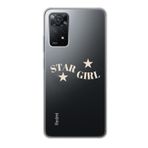 Manitoba Xiaomi Redmi Note 11 Pro/Note 12 Pro 4G ile Uyumlu Star Girl Tasarımlı Baskılı Şeffaf Telefon Kılıfı
