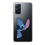 Manitoba Xiaomi Redmi Note 11 Pro/Note 12 Pro 4G ile Uyumlu Stitch Tasarımlı Baskılı Şeffaf Telefon Kılıfı