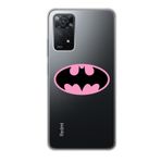 Manitoba Xiaomi Redmi Note 11 Pro/Note 12 Pro 4G ile Uyumlu Yarasa Tasarımlı Baskılı Şeffaf Telefon Kılıfı