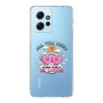 Manitoba Xiaomi Redmi Note 12 4G ile Uyumlu All You Need Tasarımlı Baskılı Şeffaf Telefon Kılıfı