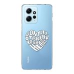 Manitoba Xiaomi Redmi Note 12 4G ile Uyumlu Dont Let It Tasarımlı Baskılı Şeffaf Telefon Kılıfı, Çok Renkli
