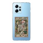 Manitoba Xiaomi Redmi Note 12 4G ile Uyumlu Feel Alive Tasarımlı Baskılı Şeffaf Telefon Kılıfı, Çok Renkli
