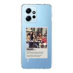 Manitoba Xiaomi Redmi Note 12 4G ile Uyumlu Friends Tasarımlı Baskılı Şeffaf Telefon Kılıfı, Çok Renkli