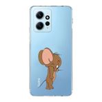 Manitoba Xiaomi Redmi Note 12 4G ile Uyumlu Jerry Tasarımlı Baskılı Şeffaf Telefon Kılıfı