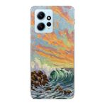Manitoba Xiaomi Redmi Note 12 4G ile Uyumlu Manzara Tasarımlı Baskılı Şeffaf Telefon Kılıfı, Çok Renkli