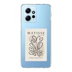 Manitoba Xiaomi Redmi Note 12 4G ile Uyumlu Matisse Tasarımlı Baskılı Şeffaf Telefon Kılıfı