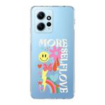 Manitoba Xiaomi Redmi Note 12 4G ile Uyumlu More Self Love Tasarımlı Baskılı Şeffaf Telefon Kılıfı, Çok Renkli
