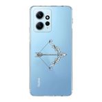 Manitoba Xiaomi Redmi Note 12 4G ile Uyumlu Ok Tasarımlı Baskılı Şeffaf Telefon Kılıfı
