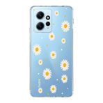 Manitoba Xiaomi Redmi Note 12 4G ile Uyumlu Papatya Tasarımlı Baskılı Şeffaf Telefon Kılıfı