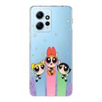 Manitoba Xiaomi Redmi Note 12 4G ile Uyumlu Powerpuff Girls Tasarımlı Baskılı Şeffaf Telefon Kılıfı, Çok Renkli
