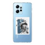 Manitoba Xiaomi Redmi Note 12 4G ile Uyumlu Rockstar Tasarımlı Baskılı Şeffaf Telefon Kılıfı