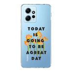 Manitoba Xiaomi Redmi Note 12 4G ile Uyumlu, Today Is Going To Tasarımlı, Baskılı, Şeffaf Telefon Kılıfı, Çok Renkli