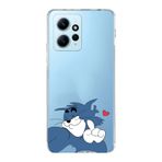 Manitoba Xiaomi Redmi Note 12 4G ile Uyumlu Tom Tasarımlı Baskılı Şeffaf Silikon Telefon Kılıfı