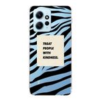 Manitoba Xiaomi Redmi Note 12 4G ile Uyumlu Treat People With Kindness Tasarımlı Baskılı Şeffaf Telefon Kılıfı, Çok Renkli