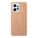 Manitoba Xiaomi Redmi Note 12 4G ile Uyumlu Turuncu Leopar Tasarımlı Baskılı Şeffaf Telefon Kılıfı