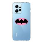 Manitoba Xiaomi Redmi Note 12 4G ile Uyumlu Yarasa Tasarımlı Baskılı Şeffaf Telefon Kılıfı