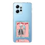 Manitoba Xiaomi Redmi Note 12 4G ile Uyumlu You Look Good Tasarımlı Baskılı Şeffaf Telefon Kılıfı, Çok Renkli