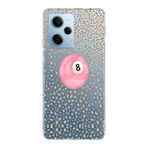 Manitoba Xiaomi Redmi Note 12 Pro 5G ile Uyumlu Baskılı Yumuşak Silikon Şeffaf Telefon Kılıfı, Leopar Desen