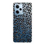 Manitoba Xiaomi Redmi Note 12 Pro 5G ile Uyumlu Leopar Tasarımlı Baskılı Şeffaf Silikon Telefon Kılıfı