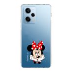 Manitoba Xiaomi Redmi Note 12 Pro 5G ile Uyumlu Minnie Mouse Tasarımlı Baskılı Şeffaf Telefon Kılıfı