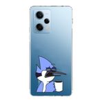 Manitoba Xiaomi Redmi Note 12 Pro 5G ile Uyumlu Mordecai Tasarımlı Baskılı Şeffaf Telefon Kılıfı