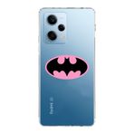 Manitoba Xiaomi Redmi Note 12 Pro 5G ile Uyumlu Yarasa Tasarımlı Baskılı Şeffaf Telefon Kılıfı