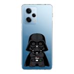 Manitoba Xiaomi Redmi Note 12 Pro 5G Uyumlu Baskılı Yumuşak Silikon Şeffaf Telefon Kılıfı, Darth Vader Desen