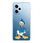 Manitoba Xiaomi Redmi Note 12 Pro 5G Uyumlu Baskılı Yumuşak Silikon Şeffaf Telefon Kılıfı, Donald Duck Desen