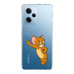 Manitoba Xiaomi Redmi Note 12 Pro 5G Uyumlu Jerry Tasarımlı Baskılı Şeffaf Telefon Kılıfı