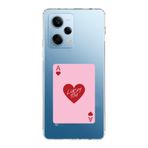 Manitoba Xiaomi Redmi Note 12 Pro 5G Uyumlu Lucky You Kart Tasarımlı Baskılı Şeffaf Telefon Kılıfı