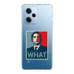 Manitoba Xiaomi Redmi Note 12 Pro 5G Uyumlu Michael Scott Tasarımlı Baskılı Şeffaf Telefon Kılıfı