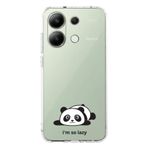 Manitoba Xiaomi Redmi Note 13 Pro 4G ile Uyumlu Baskılı Yumuşak Silikon Şeffaf Telefon Kılıfı, Panda Desen