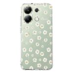 Manitoba Xiaomi Redmi Note 13 Pro 4G ile Uyumlu Baskılı Yumuşak Silikon Şeffaf Telefon Kılıfı, Papatya Deseni