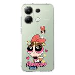 Manitoba Xiaomi Redmi Note 13 Pro 4G ile Uyumlu Baskılı Yumuşak Silikon Şeffaf Telefon Kılıfı, Powerpuff Girls Desen