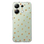 Manitoba Xiaomi Redmi Note 13 Pro 4G ile Uyumlu Baskılı Yumuşak Silikon Şeffaf Telefon Kılıfı, Yıldız Desen, Açık Yeşil