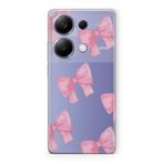 Manitoba Xiaomi Redmi Note 13 Pro 4G ile Uyumlu Fiyonklar Tasarımlı Baskılı Şeffaf Telefon Kılıfı