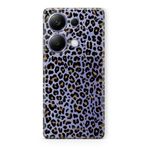 Manitoba Xiaomi Redmi Note 13 Pro 4G ile Uyumlu Leopar Tasarımlı Baskılı Şeffaf Telefon Kılıfı